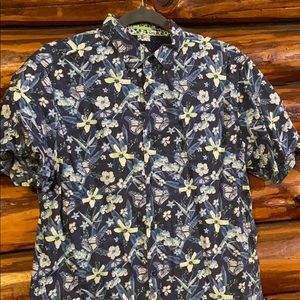 Denim&flowers button down